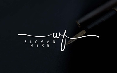 Fotografia creativa WF lettera Logo Design