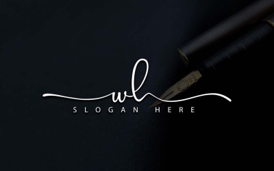 Fotografia creativa WH Lettera Logo Design