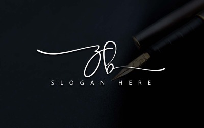 Fotografia creativa ZB Letter Logo Design