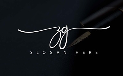 Fotografia creativa ZG Letter Logo Design