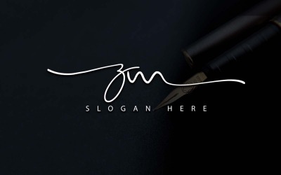 Fotografia creativa ZM Letter Logo Design