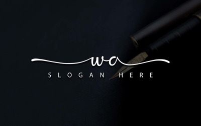 Kreativ fotografi WA Letter Logo Design