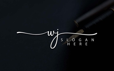 Kreativ fotografi WJ Letter Logo Design