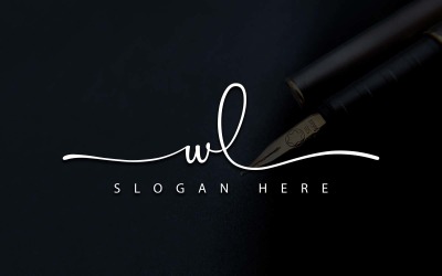 Kreativ fotografi WL Letter Logo Design
