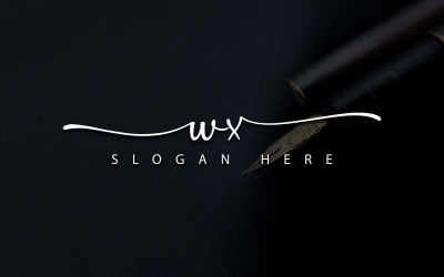 Kreativ fotografi WX Letter Logo Design
