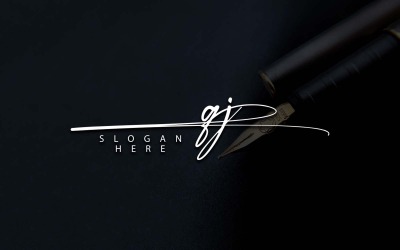 Kreatív fotózás QJ Letter Logo Design