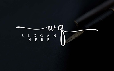 Креативная фотография Дизайн логотипа WQ Letter
