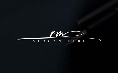 Kreatywna fotografia RM Letter Logo Design