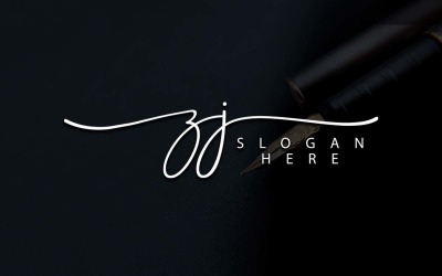 Kreatywna fotografia ZJ Letter Logo Design