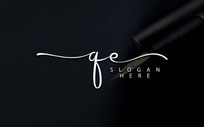 Yaratıcı Fotoğrafçılık QE Mektup Logo Tasarımı