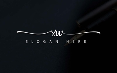 创意摄影XW字母标志设计