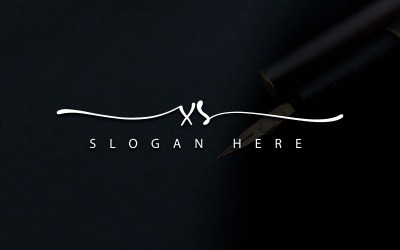 Creatieve fotografie XS brief logo ontwerp