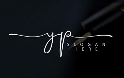 Création de logo de lettre YP de photographie créative