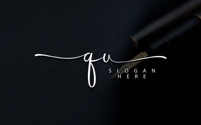 Creative Photography QU Letter Logo Design