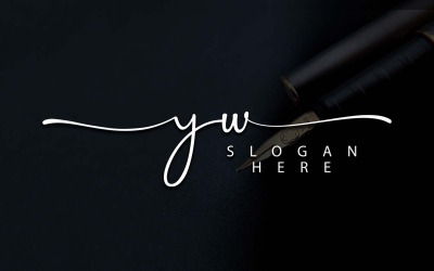Creative Photography YW Letter Logo Design