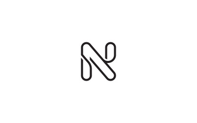 Design de logotipo com letra N ou logotipo n