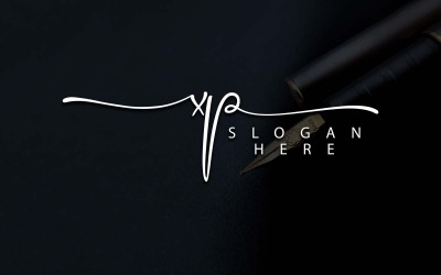 Diseño de logotipo de letra XP de fotografía creativa