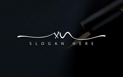 Fotografía creativa Diseño de logotipo de letra XN