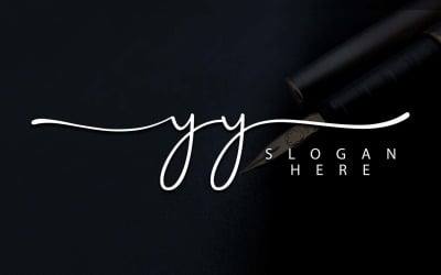 Fotografía creativa Diseño de logotipo de letra YY