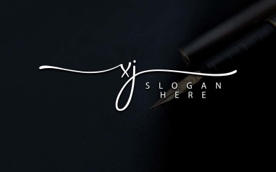 Kreativ fotografi XJ Letter Logo Design