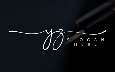 Kreativ fotografi YZ Letter Logo Design