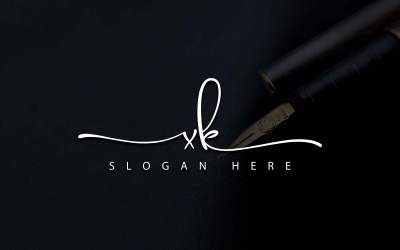Kreatív fotózás XK Letter Logo Design