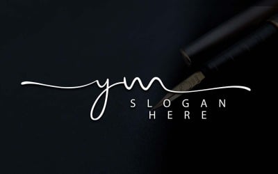 Kreatív fotózás YM Letter Logo Design