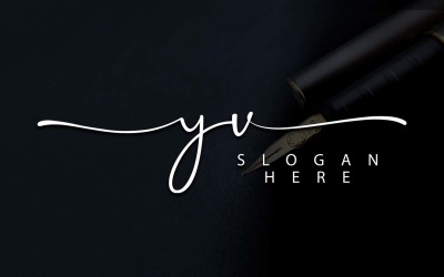 Kreativní fotografie YV dopis Logo Design