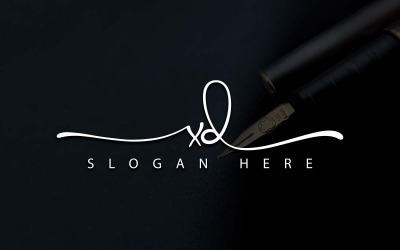 Kreatywna fotografia XD Letter Logo Design