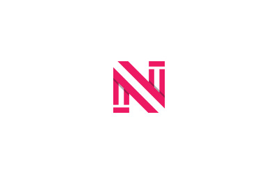 N briefsjabloon logo vector