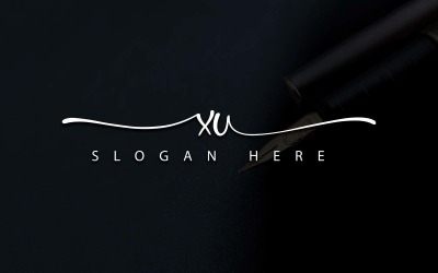 Photographie créative Création de logo de lettre XU