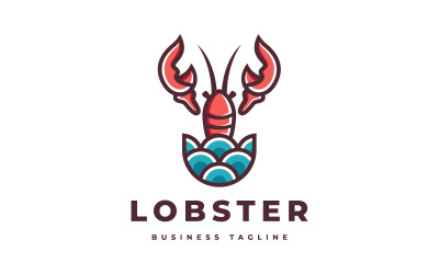 Vorlage für das Logo „Ocean Lobster“.