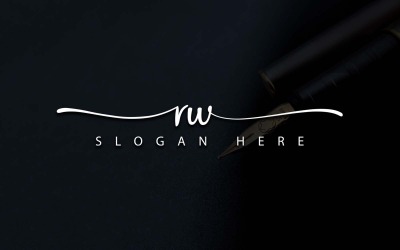 Yaratıcı Fotoğrafçılık RW Harf Logo Tasarımı