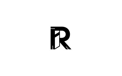 IR logosu veya ir logo tasarım vektörü