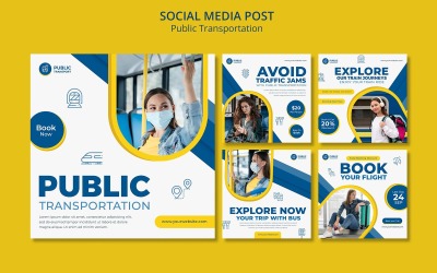 Modèle de publication sur les réseaux sociaux des transports publics