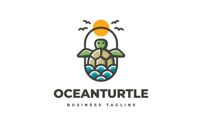 Ocean Turtle logó sablon