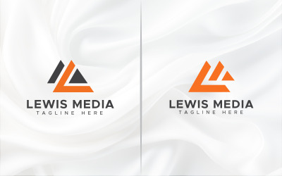 Szablon projektu logo z literą LM, nowoczesnym symbolem