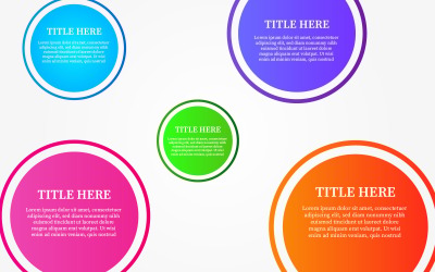 Conception infographique de la chronologie avec des modèles de schéma d&amp;#39;options à 4 éléments