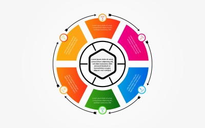 Conception infographique de la chronologie avec modèle d&amp;#39;options 4 éléments