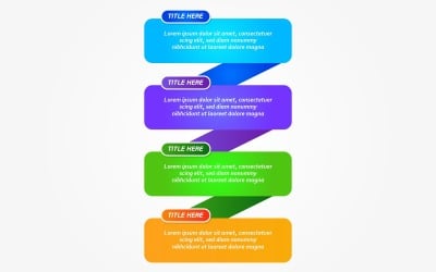 Creative Timeline infographic design with options elements.