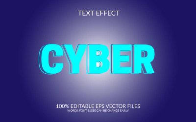 Cyber monday 3d editable vector text effect template design.