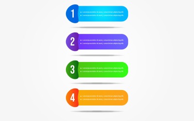 Design infografico moderno della timeline con progettazione di schemi di elementi di opzioni