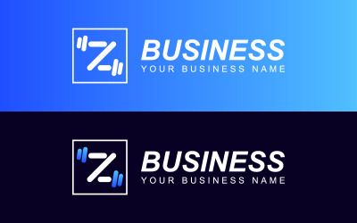 Diseño de logotipo Vector Monogram Z, logotipo de monograma