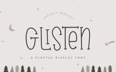 Glisten - Söt lekfull typsnitt