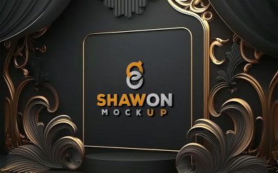 Luxury Interior Logo Mockup Design