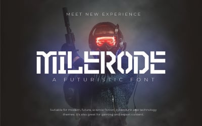 Milerode - Fütüristik Yazı Tipi