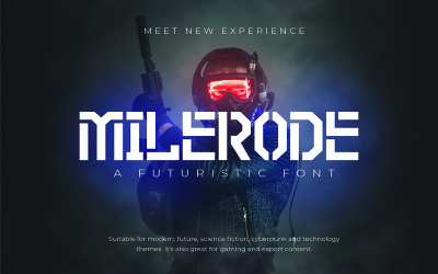 Milerode - Futuristische Schriftart