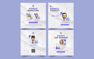 Modelli di post sui social media per marketing aziendale