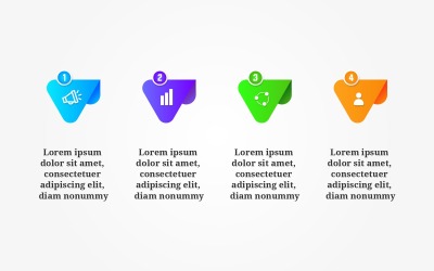 Modern tidslinje infographic designelement schema mönster
