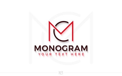 Monogram MC logo design, monogram logo